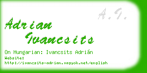 adrian ivancsits business card